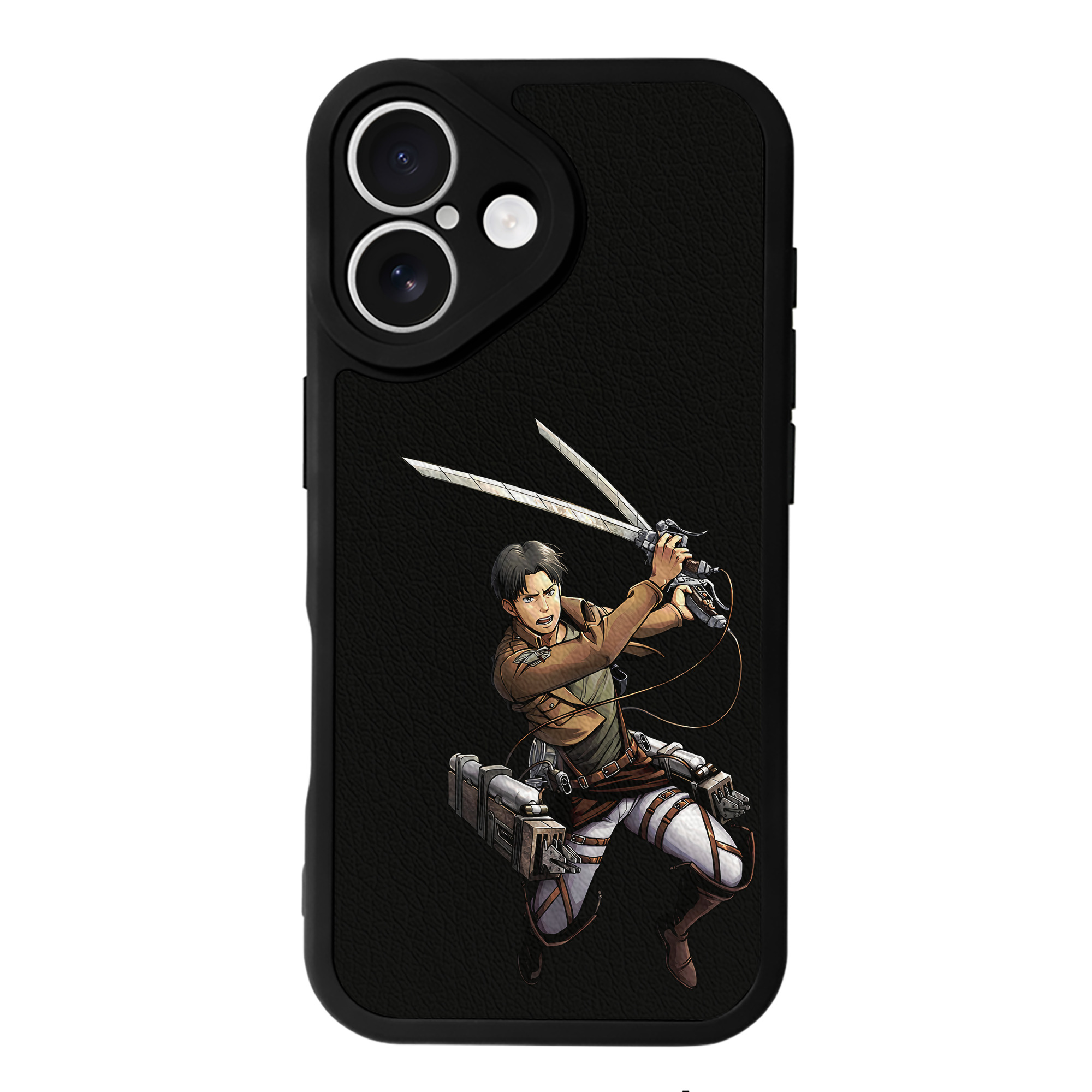 （画像用） 進撃の巨人 Attack on Titan 【iPhone 16シリーズ対応】シリコンスマホケース（レザー調） 材質：シリコン